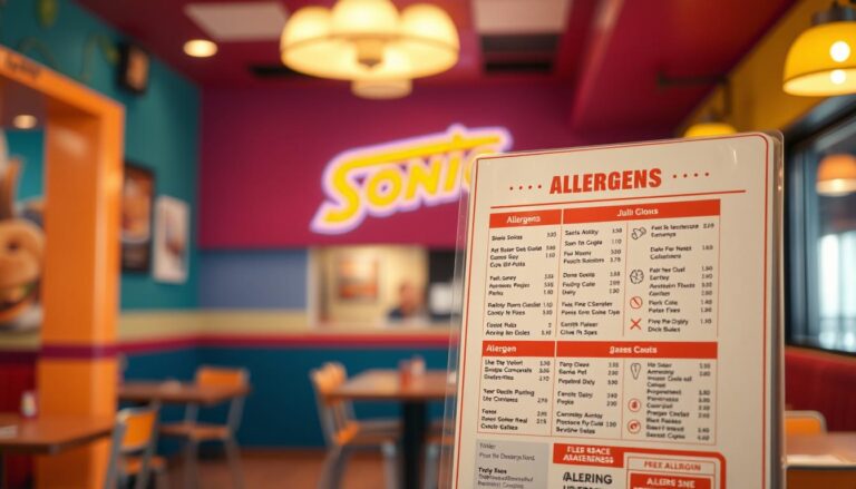 Sonic Allergen Menu