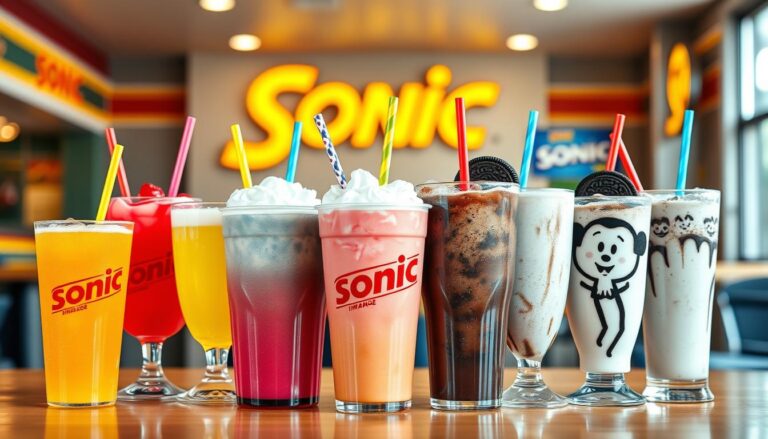 Sonic Drink Menu