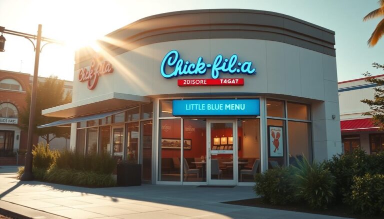 chick fil a little blue menu