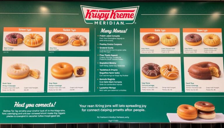 krispy kreme meridian menu