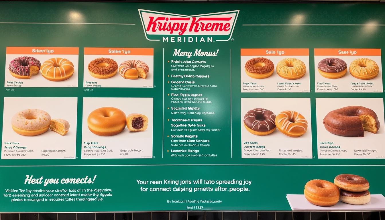 krispy kreme meridian menu