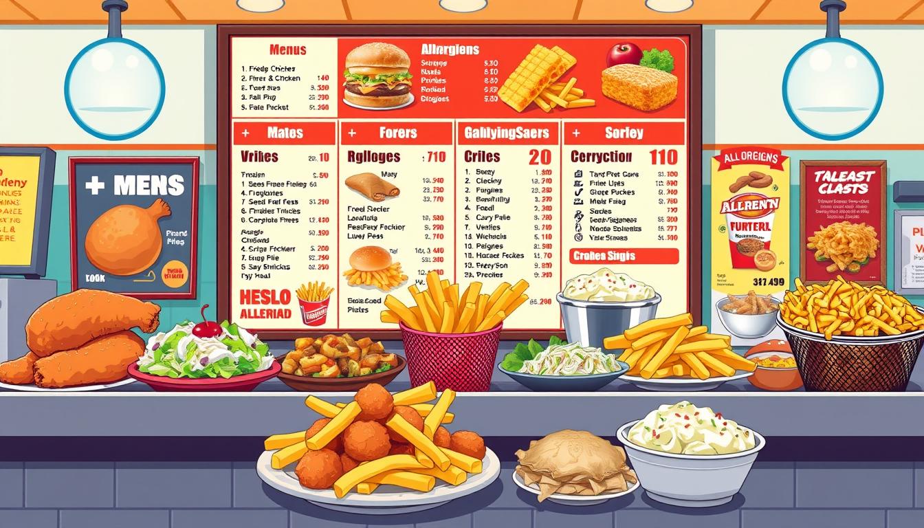raising cane's allergen menu
