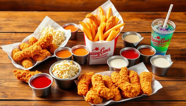 raising cane's chicken fingers menu