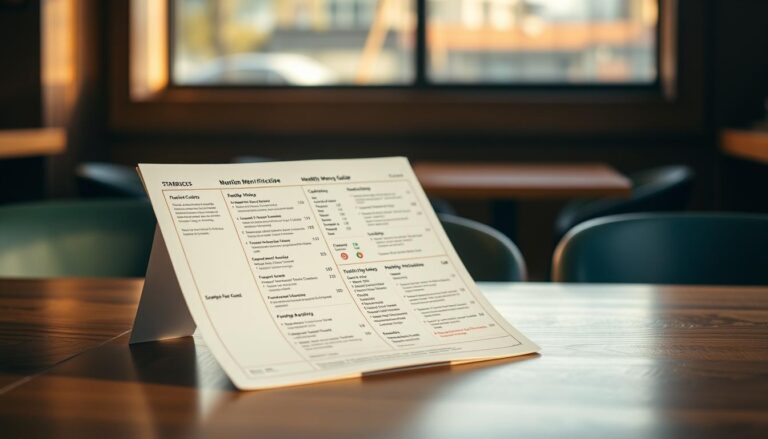 starbucks nutrition menu