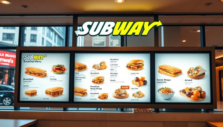 subway breakfast menu