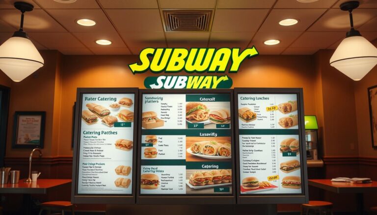 subway catering menu