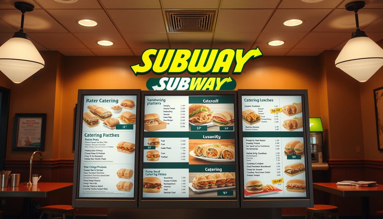 subway catering menu