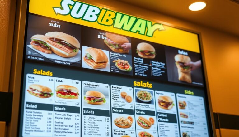 subway menu