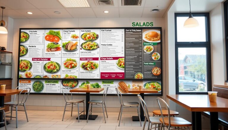 subway salad menu