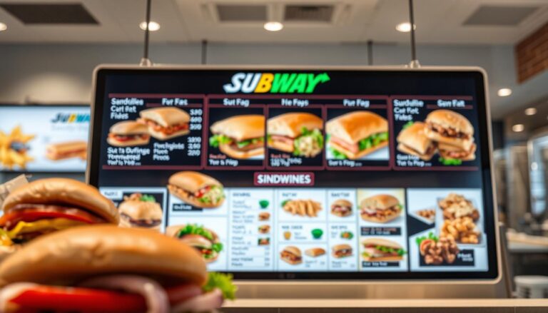 subway sandwich menu
