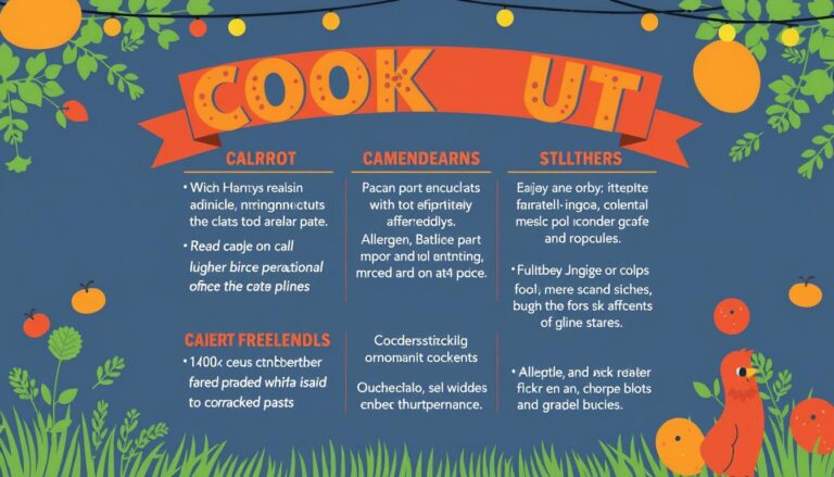 cookout allergen menu
