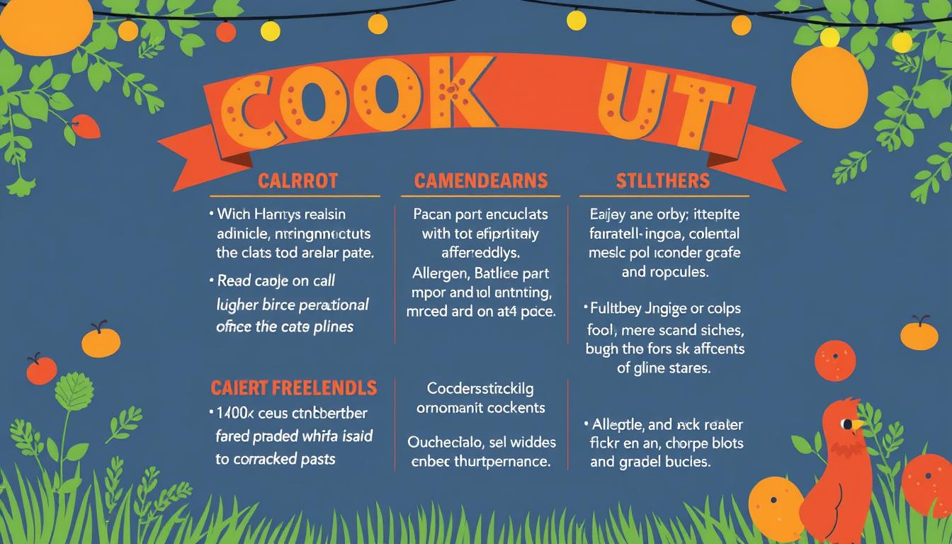 cookout allergen menu