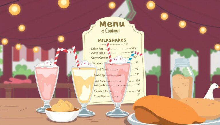 cookout milkshakes menu