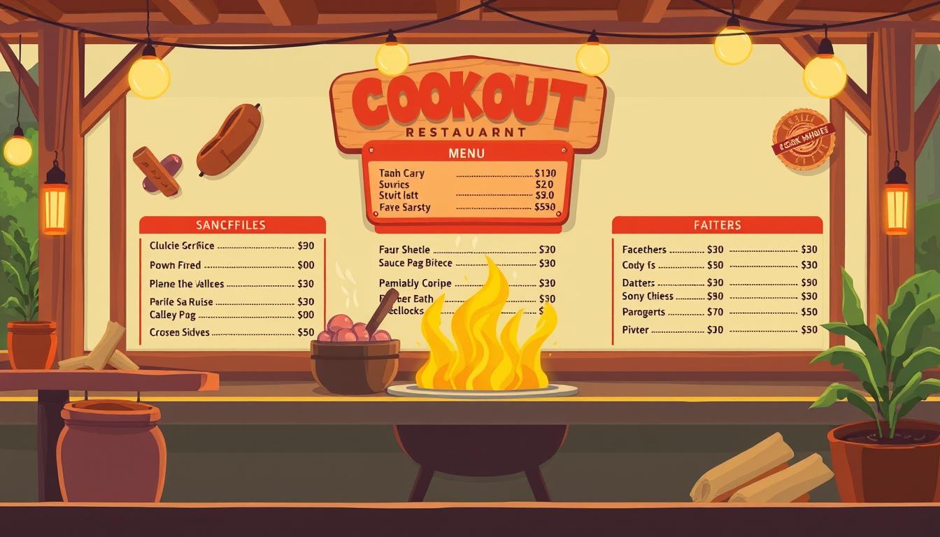 cookout restaurant menu prices